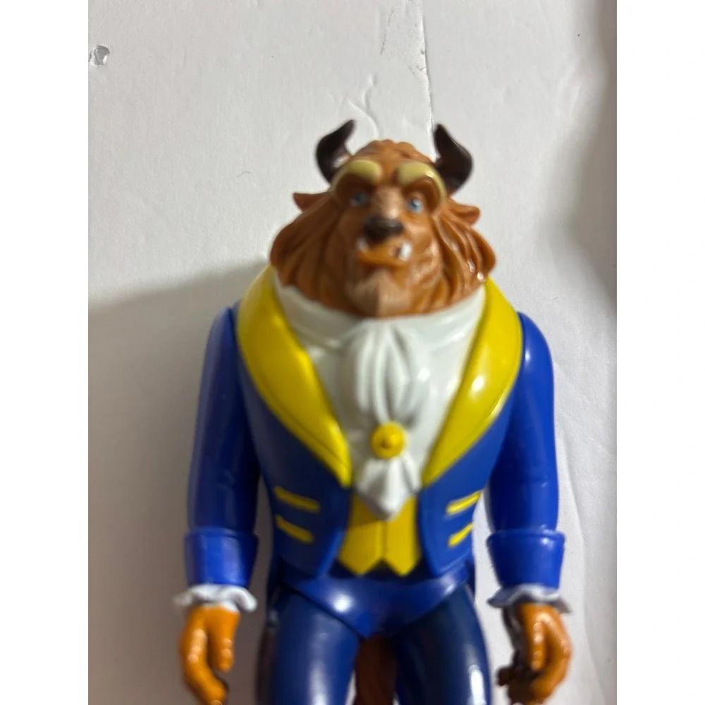 Disney Beauty and the Beast Beast Action Figure Blue Suit Yellow Vest Toy